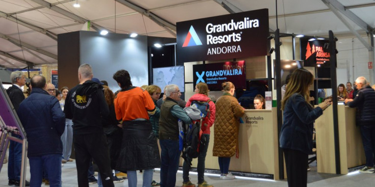 L'estand de Grandvalira Resorts a la Fira d'Andorra la Vella.