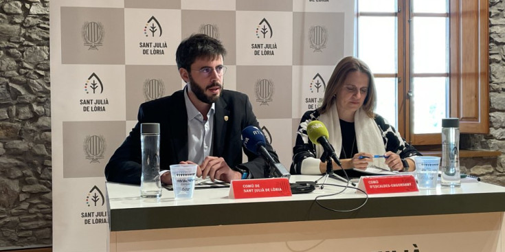 La roda de premsa posterior a la reunió dels cònsols tingut lloc aquest migdia a Sant Julià de Lòria.