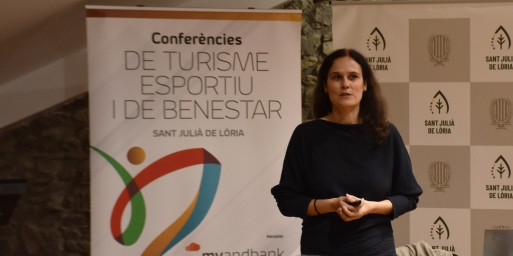 La responsable de nutrició de la Rafa Nadal Academy, Gemma Bes, ahir.