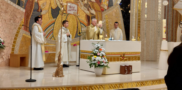 El copríncep episcopal Joan-Enric Vives durant la missa celebrada aquest divendres.