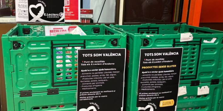 La societat andorrana participa en diferents iniciatives per enviar tota l'ajuda necessària.