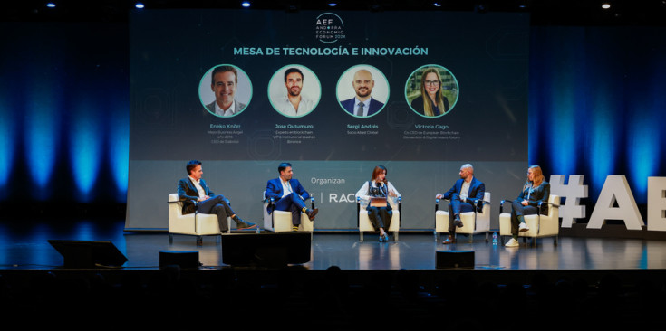 Una de les taules rodones en el marc de la segona edició de l'Andorra Economic Forum.