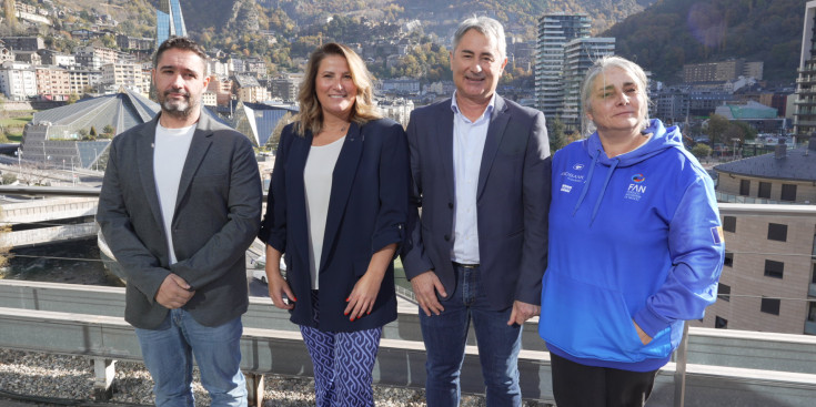 Alfonso Maltrana, Maria Suárez, Joan Clotet i Natàlia Meca, aquest matí.