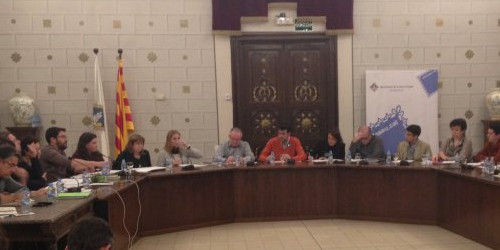 Un moment de la sessió del ple municipal.