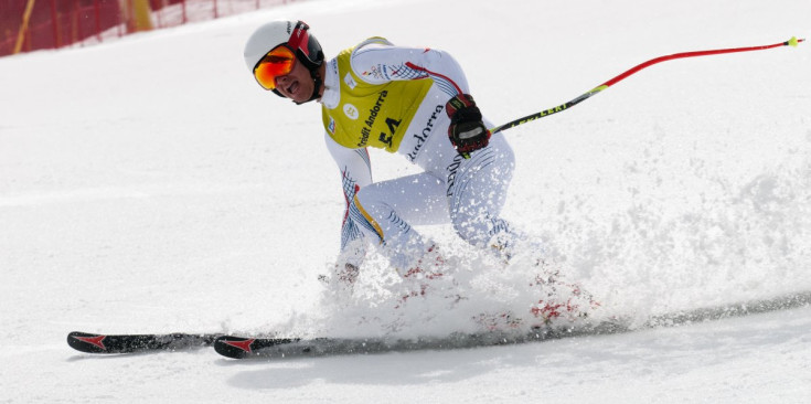 Robert Solsona en l’arribada a la pista de l’Àliga d’el Tarter. FOTO: GRANDVALIRA