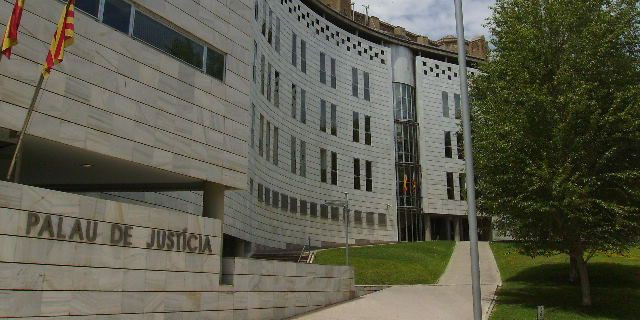 La façana de l’Audiència Provincial de Lleida.