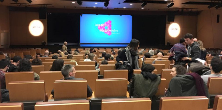 L'auditori del Centre de Congressos d'Andorra la Vella, ahir.
