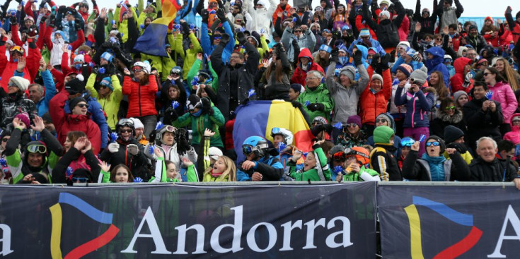 Públic assistent a la competició de la Copa del món d’esquí celebrada a Grandvalira el passat cap de setmana.