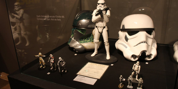L’exposició dedicada a Star Wars ‘Que la força t’acompanyi’ al CAEE, ahir.