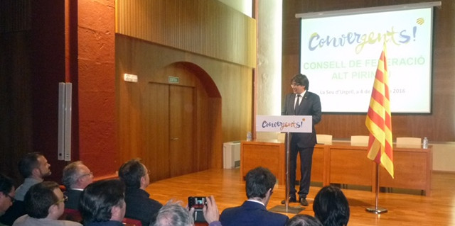 Puigdemont al Consell de Federació de l’Alt Pirineu de CDC.