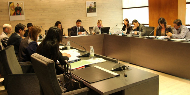 Consell de Comú d’Ordino celebrat ahir per aprovar el pressupost.