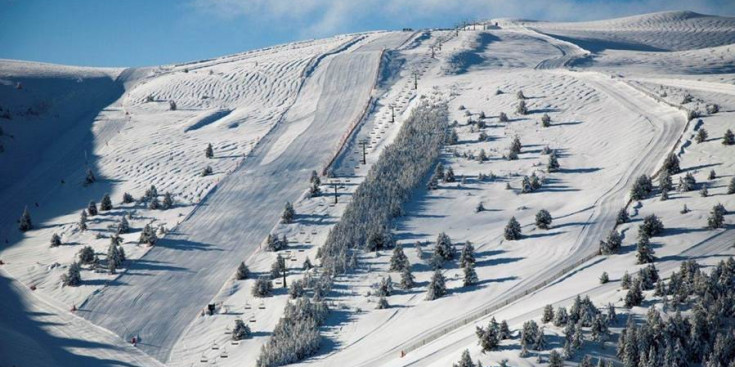 Un tram de la pista de l’estació La Molina, la Cerdanya.