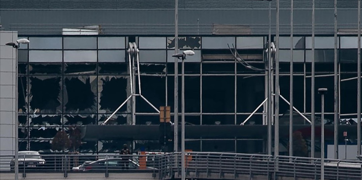 Vidres trencats a l'aeroport de Brusel·les