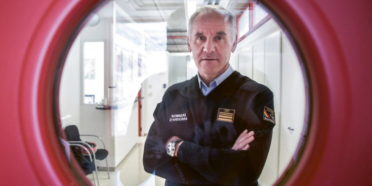 El director del Cos de Bombers d'Andorra, Joan Carles Recasens