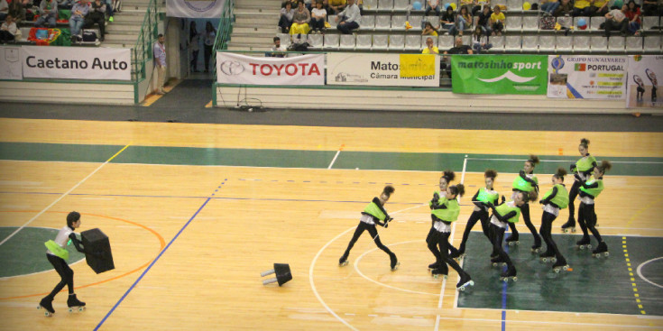 L’equip andorrà fent el ball ‘Spark’ al Centre d’Esports de Matosinhos.