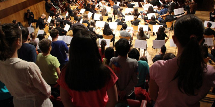 Un moment del Concert de primavera, ahir a l’Auditori Nacional.