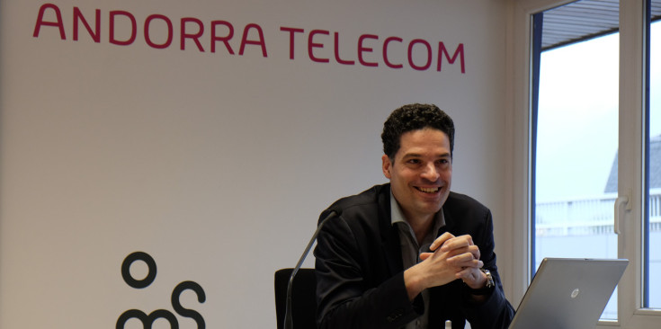 El director de Relació amb el client d’Andorra Telecom, Josep Vilana, ahir.