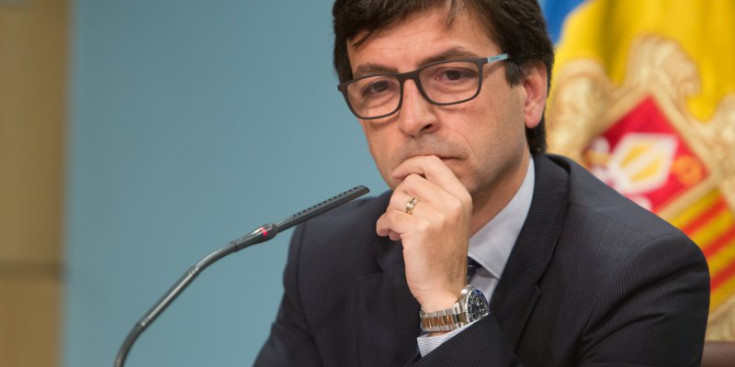 El ministre portaveu, Jordi Cinca, en una roda de premsa anterior.