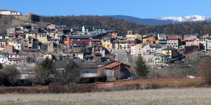Vista panoràmica de les cases i edificis de la Seu d’Urgell.