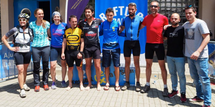 Alguns dels participants a l’Escanyabocs de Ferro.