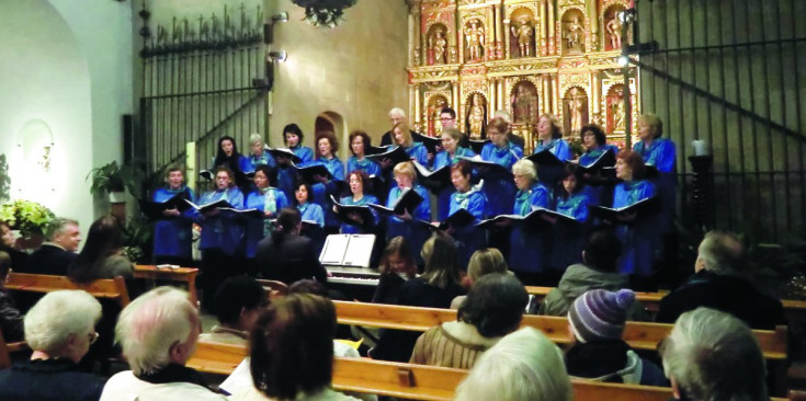 El Cor Internacional d’Andorra durant un concert.
