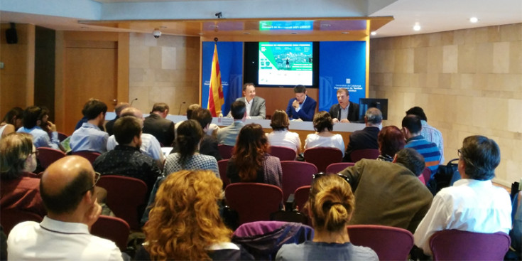 L'acte de presentació a Barcelona, ahir.