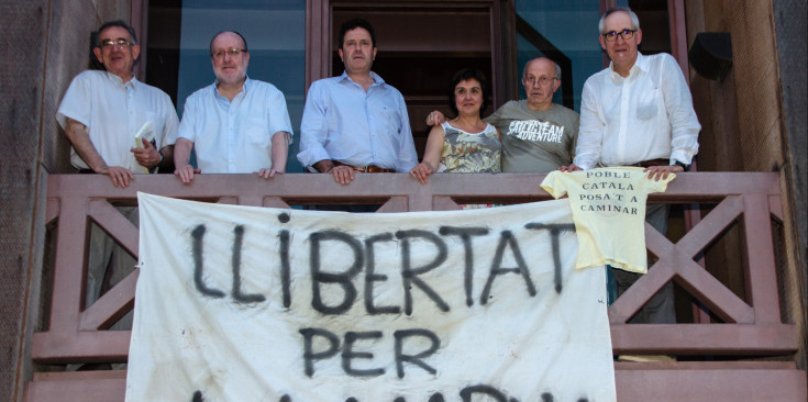 Celebració de la Marxa de la Llibertat a Oliana.