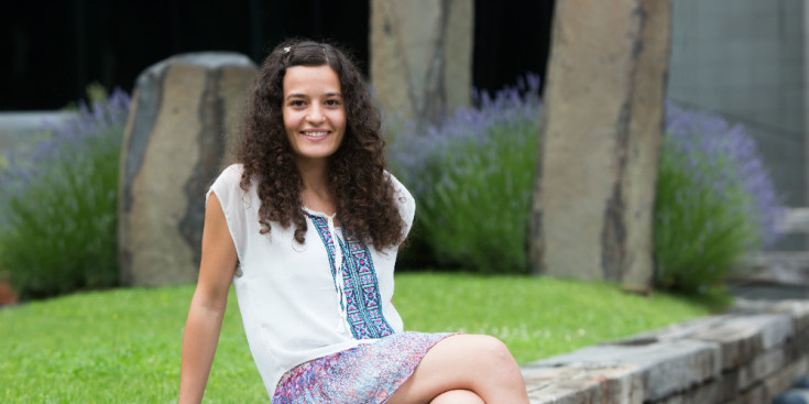 Zaida Borrell, estudiant en pràctiques a El Periòdic d'Andorra.