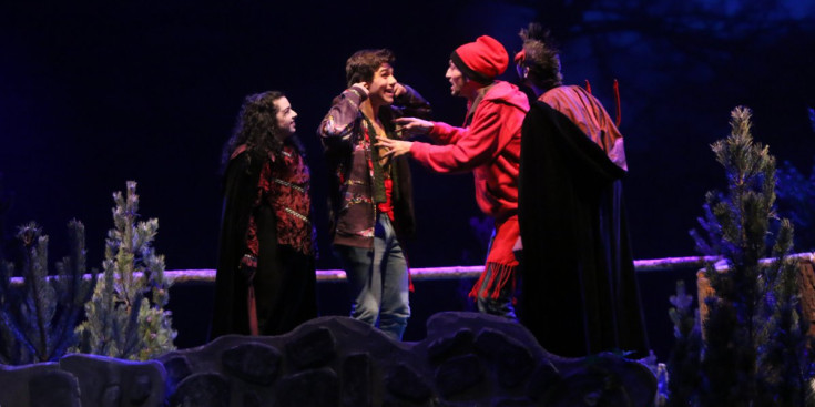Una escena de la representació de l’obra de teatre ‘Els Pastorets’ al Centre de Congressos d’Andorra la Vella.
