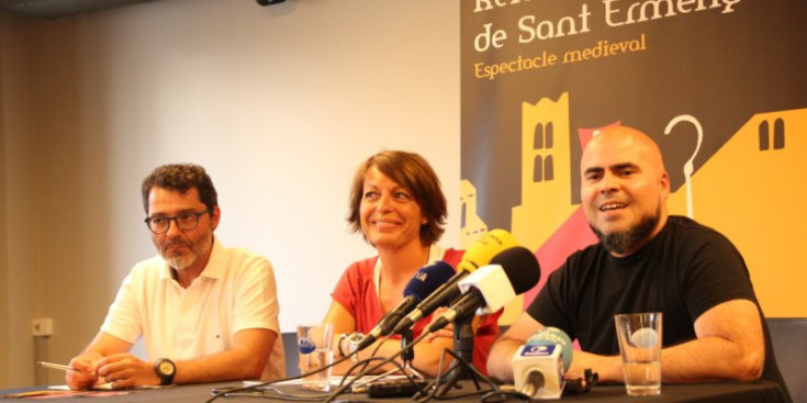 Galindo, Vives i Hernàndez presenten l’edició 2016 del Retaule de Sant Ermengol.