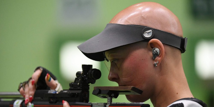 Esther Barrugués, A Rio de Janeiro en la ronda classificatòria de carrabona 10 metres.