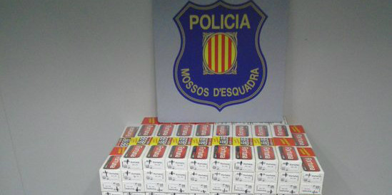 Els paquets decomissats pels Mossos d’Esquadra a Balaguer.