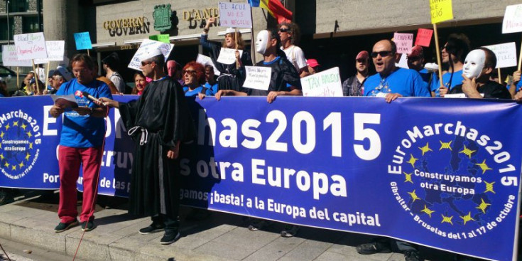 Protesta de les Euromarxes el 7 d’octubre de l’any passat