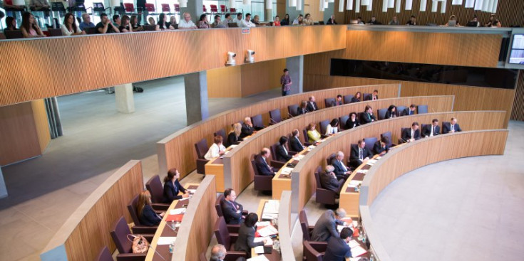 Sessió de control al Consell General el maig del 2015 amb l’assistència de treballadors de BPA.