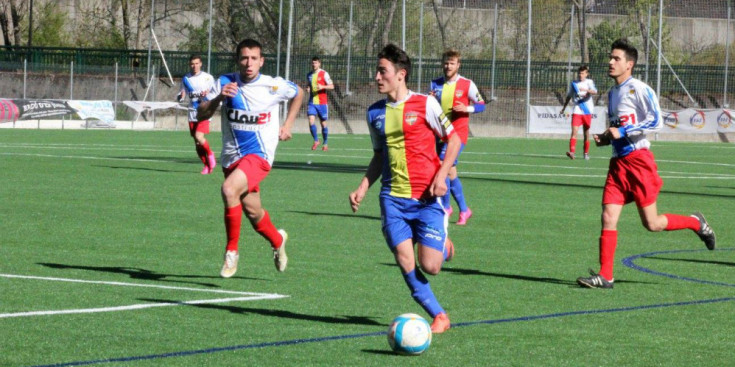 Àlex Martínez, en un partit de la temporada passada amb l'FC Andorra.