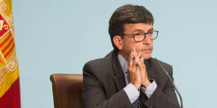 El ministre de Finances, Jordi Cinca, durant una compareixença al Govern.