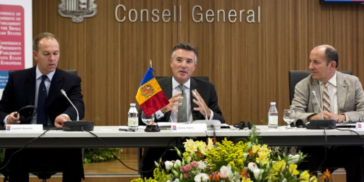 El síndic general, Vicenç Mateu, en una compreixença anterior al Consell General.