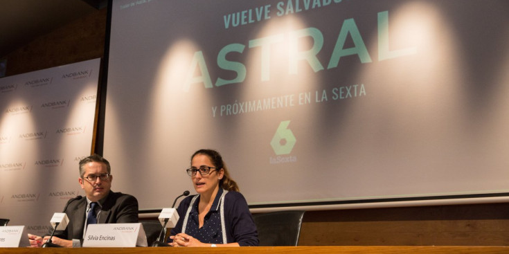 Presentació del documental ‘Astral’ realitzat per Évole i el programa ‘Salvados’, ahir a Andbank.
