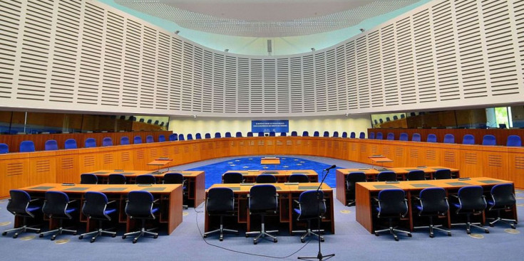 Una sala del Tribunal Europeu dels Drets Humans a Estrasburg.