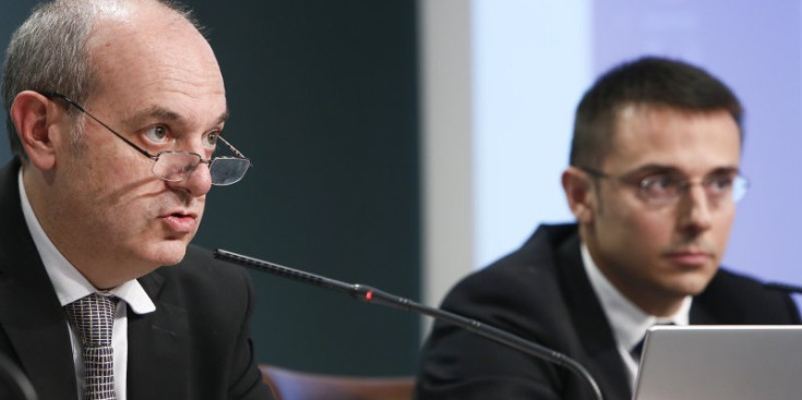 El ministre de Salut, Carles Àlvarez, en la compareixença on ahir presentava el projecte de llei.