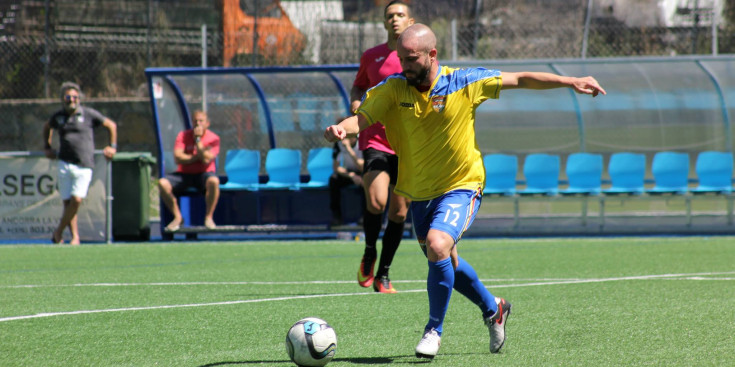 Marc Pujol, en un partit de la pretemporada.